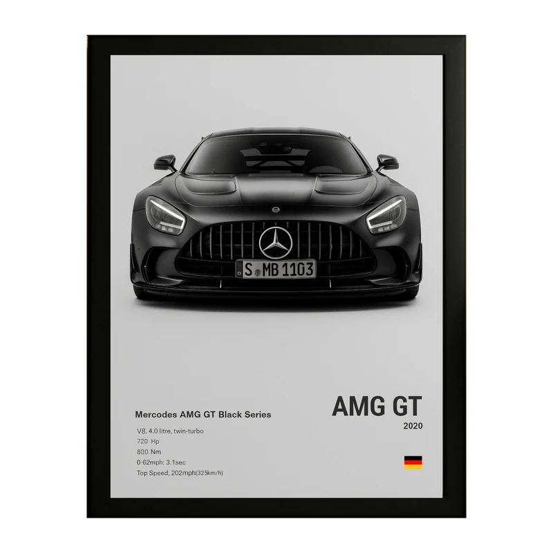 تابلو طرح مرسدس AMG GT کد 01