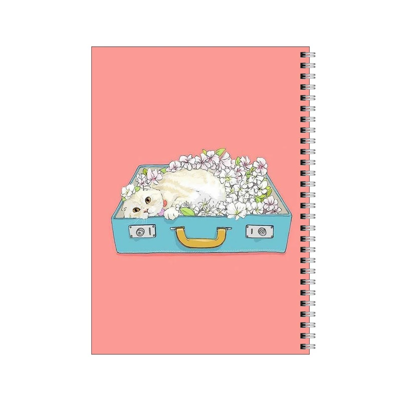 دفتر مشق 80 برگ بامبیلیپ طرح گربه و چمدان کد 7149256
