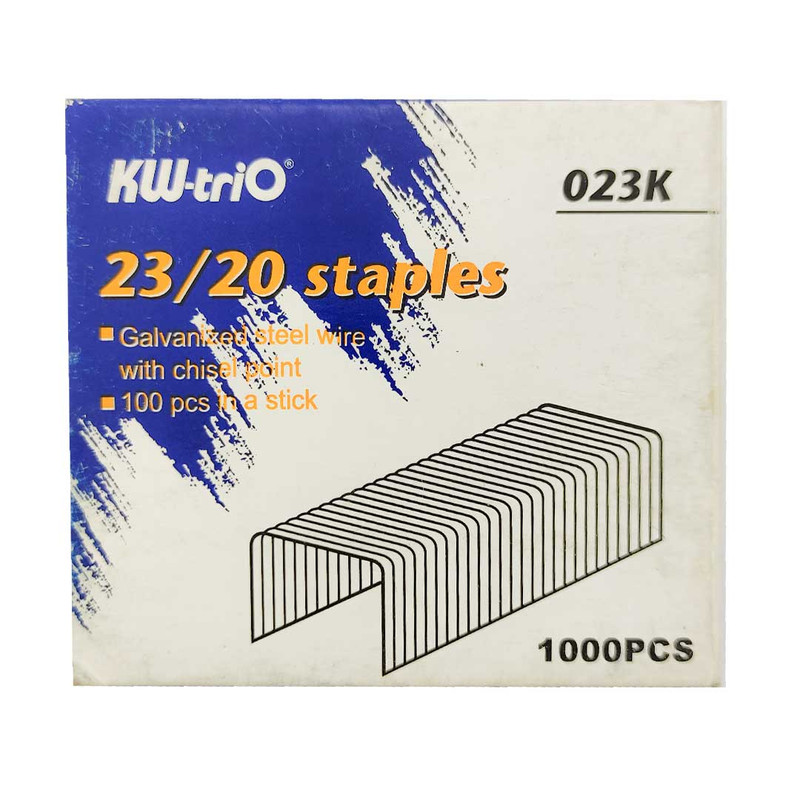 سوزن منگنه kw کد 023k سایز 23/20 بسته 1000عددی