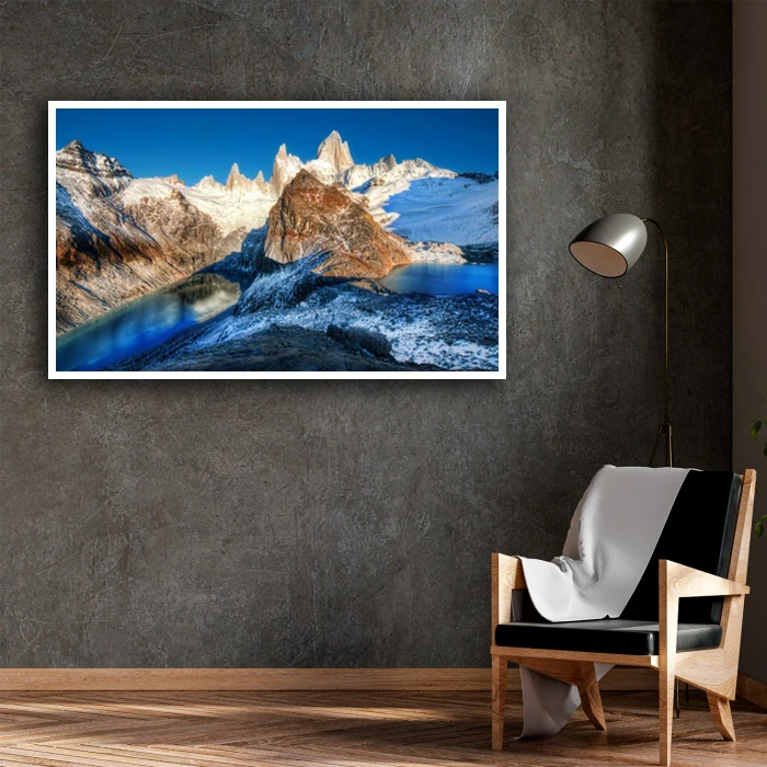 تابلو نوری بکلیت طرح منظره زمستانی مدل W-D1320