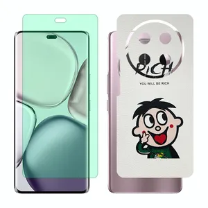 Glass Together model green light screen protector suitable for Honor X9c mobile phone with back cover sticker