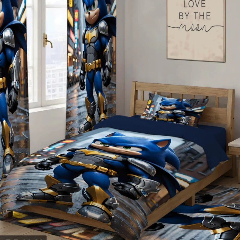 سرویس خواب 1 نفر 4 تکه مدل پسرانه سونیک کد 211