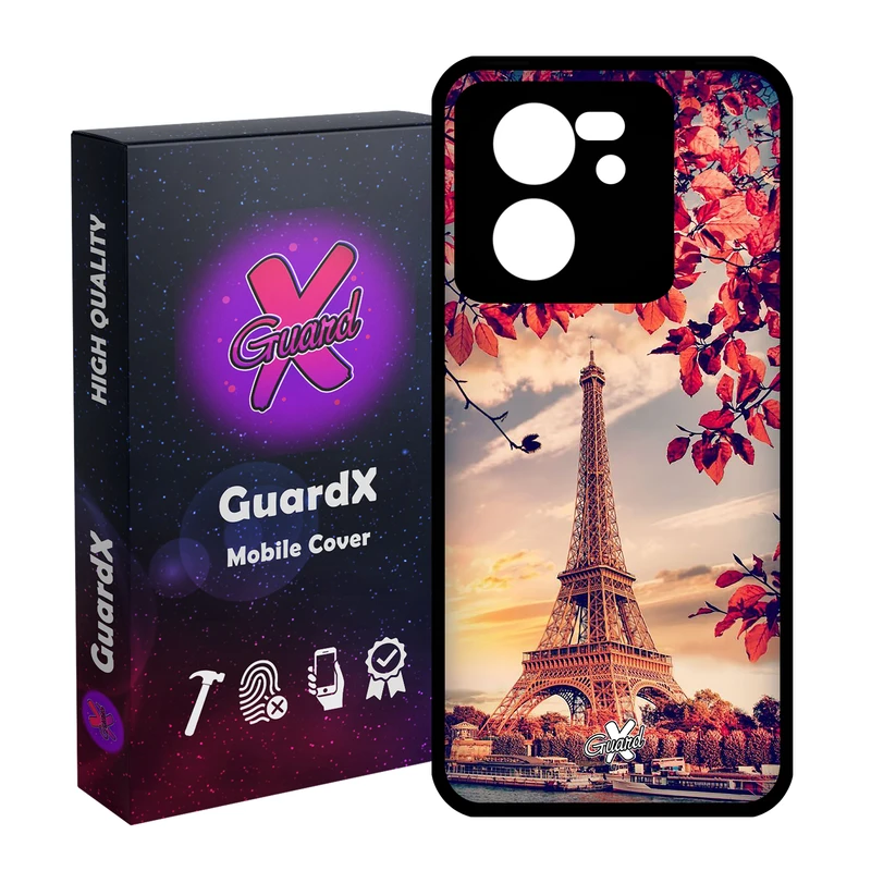 کاور گارد ایکس طرح Eiffel Tower مدل Glass10125 مناسب برای گوشی موبایل شیائومی 13T/13T Pro/Redmi K60 Ultra