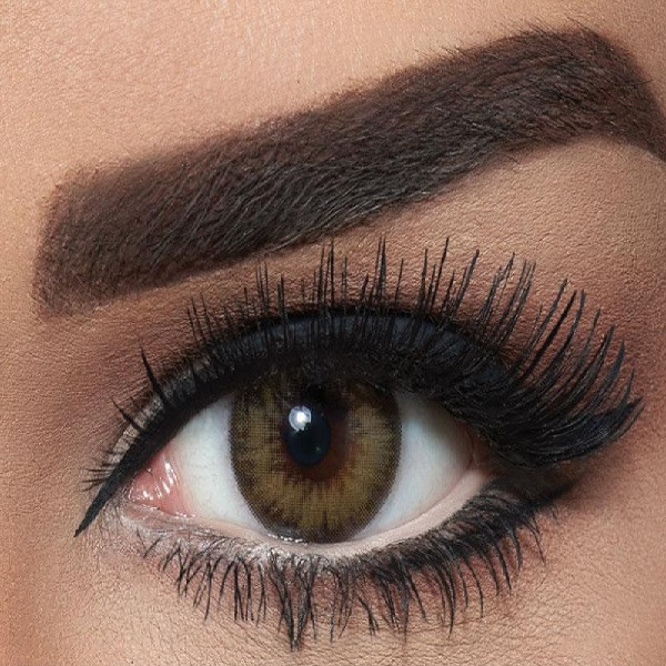 لنز چشم بلا مدل 022 رنگ عسلی دور مشکی