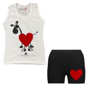 ست تاپ و شلوارک دخترانه کاندید اسپرت مدل 50