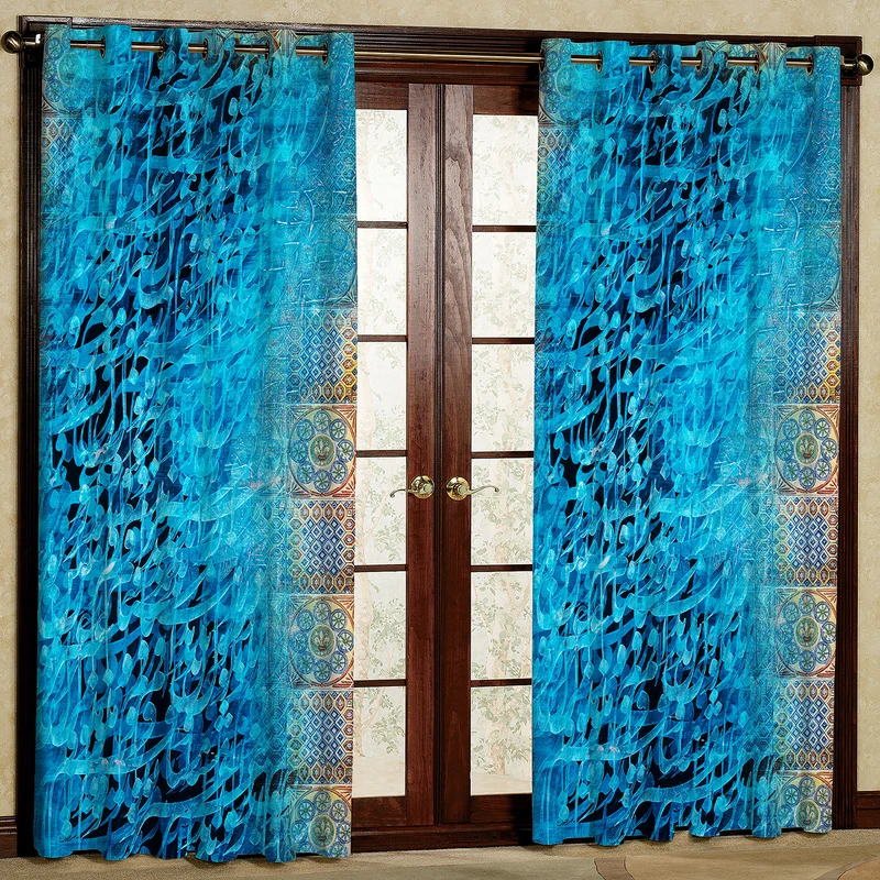 پرده مدل طرحدار مخمل پانچی کد 4306 سایز 200x140 سانتی متر