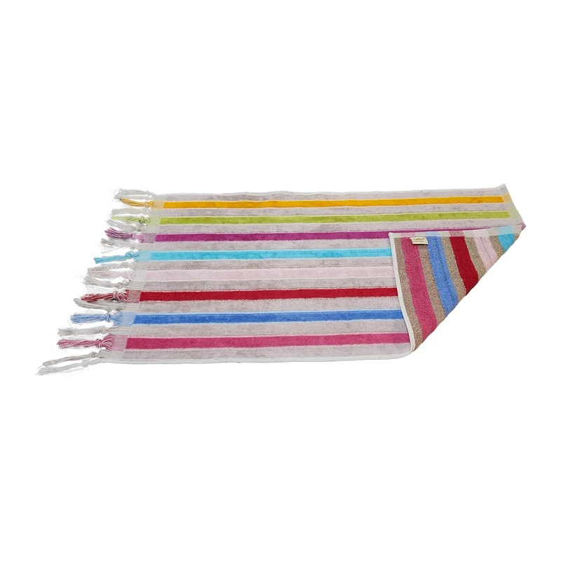حوله دستی آذربافت طرح کارنا سایز 40×75 سانتی متر