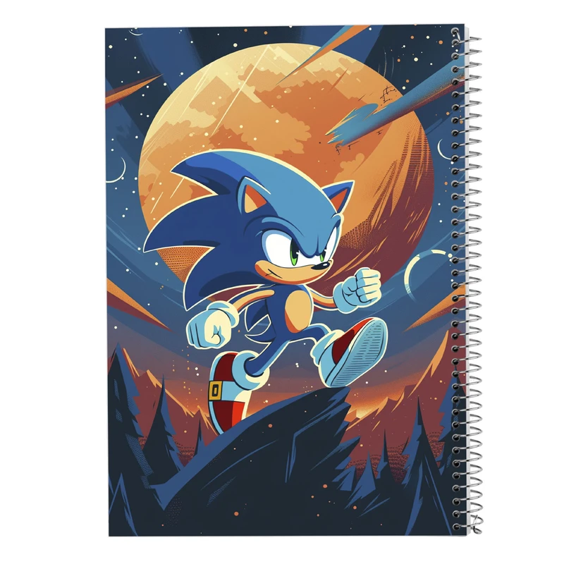 دفتر مشق 50 برگ مدوپد مدل سونیک sonic کد DF13439