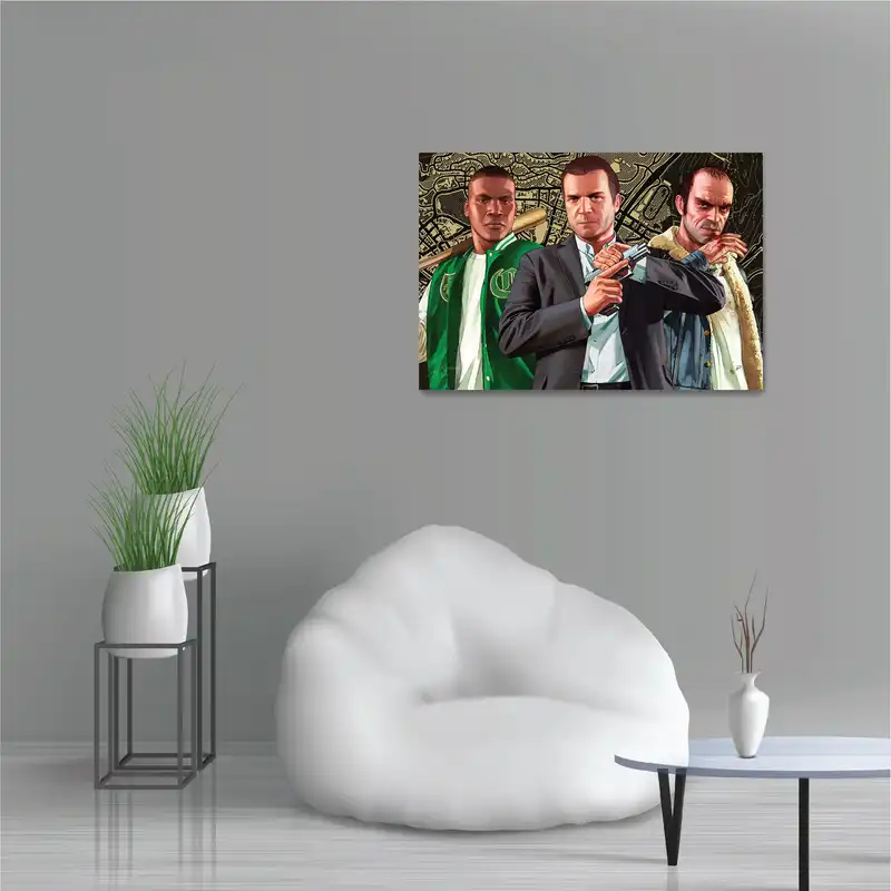 پوستر  طرح بازی جی تی ای مدل NV0363