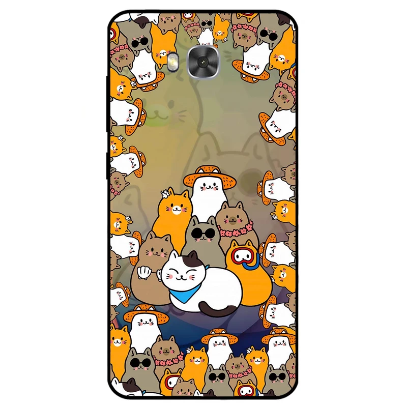کاور مگافون طرح گربه مدل 7717 مناسب برای گوشی موبایل ایسوس Zenfone 4 Selfie Pro / ZD552KL