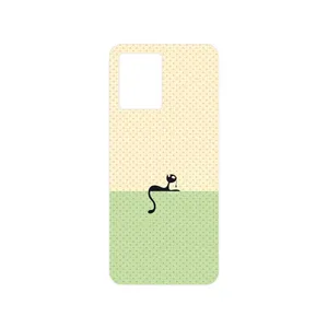 MAHOOT Minimal Internet Cat Icon Cover Sticker for Oppo Reno 8 4G