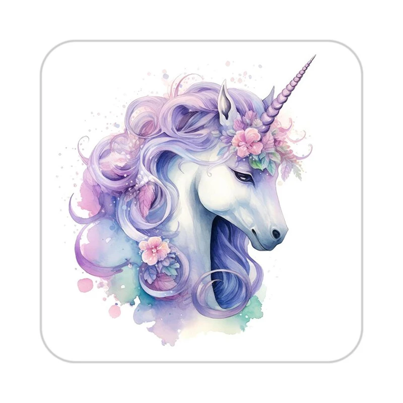 زیر لیوانی کاکتی طرح اسب تک شاخ و یونیکورن مدل mp33405