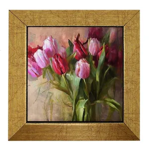 تابلو کاشی طرح نقاشی گل لاله AAH0610