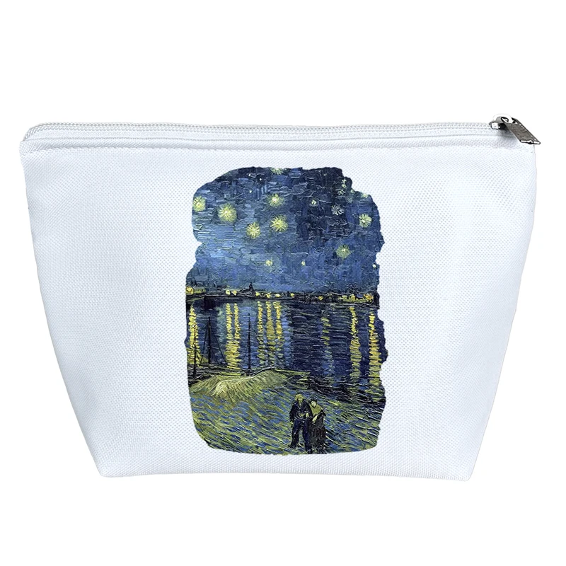 کیف لوازم آرایش دخترانه خندالو مدل نقاشی ون گوگ کد 5011