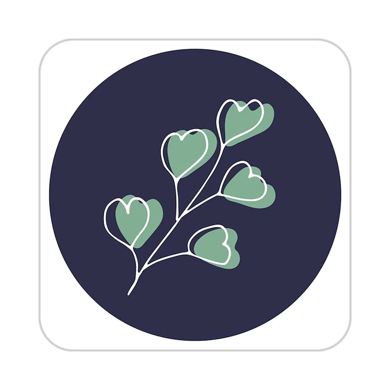 زیر لیوانی کاکتی طرح عاشقانه مدل mp40907