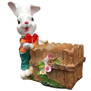 گلدان دکوری مدل خرگوش پاپیون دار کد 1402