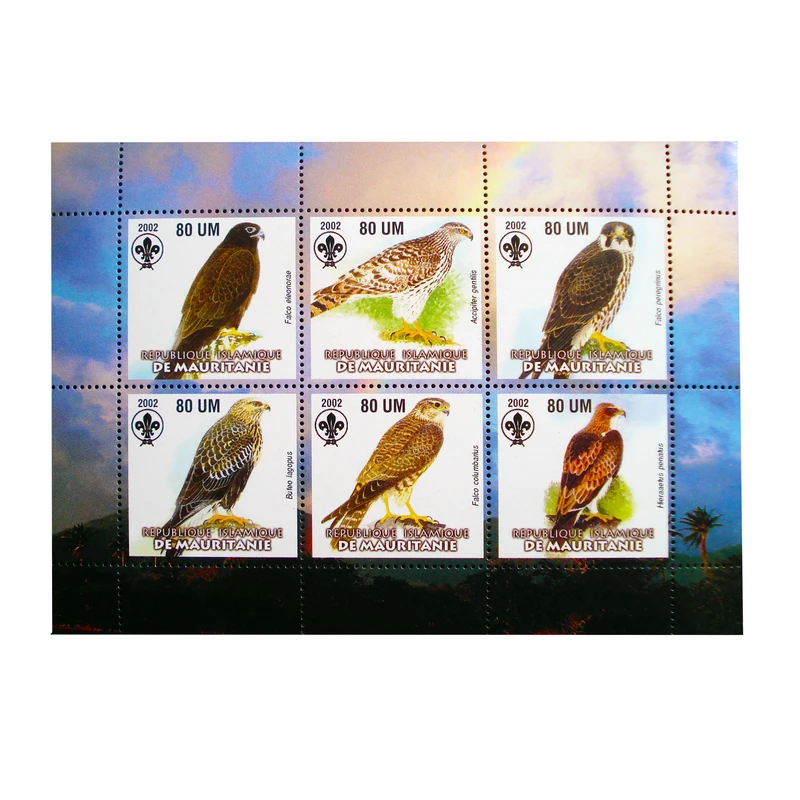 تمبر یادگاری مدل BIRDS کد F-992 مجموعه 6 عددی