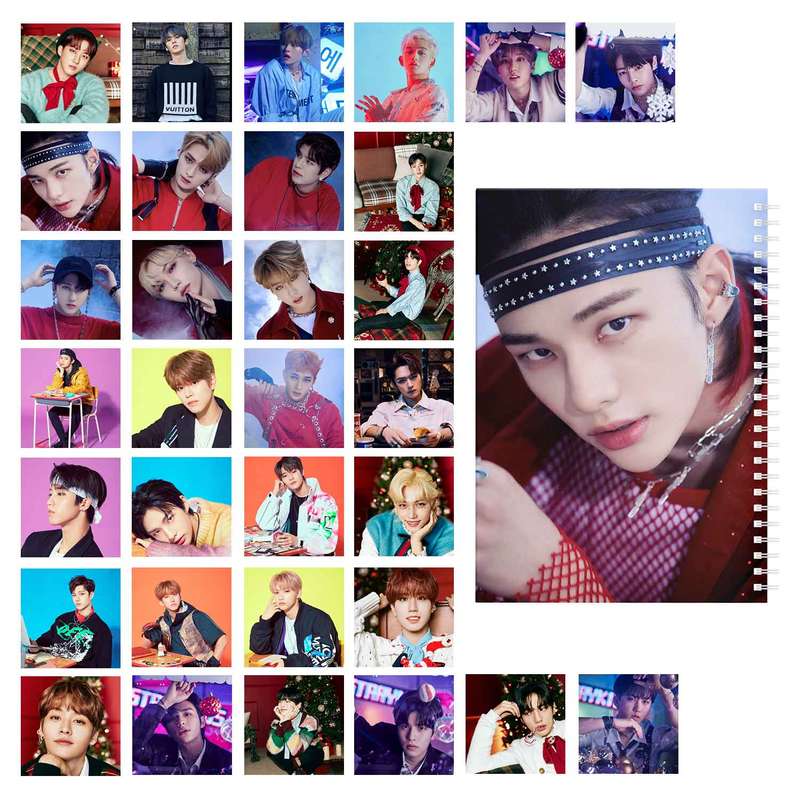 دفتر مشق باژیکان مدل استری کیدز کد 2021167 به همراه فتوکارت مجموعه 32 عددی