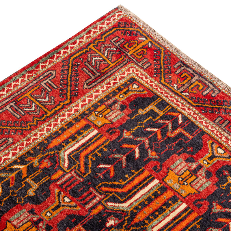 فرش دستبافت دو متری مدل نقشه بلوچ  کد 33.1826