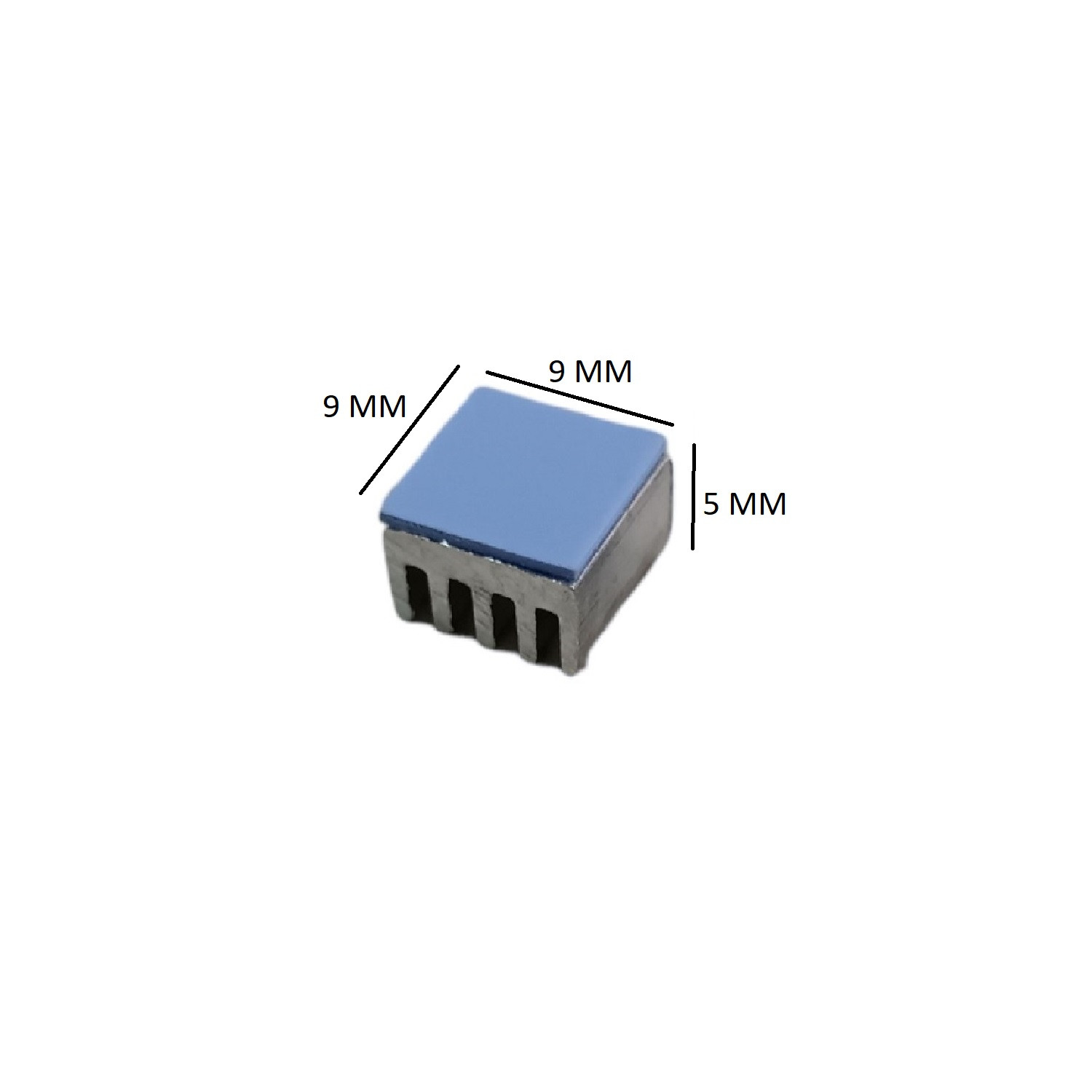 هیت سینک کد HS 309-9 به همراه پد انتقال حرارت بسته 4 عددی