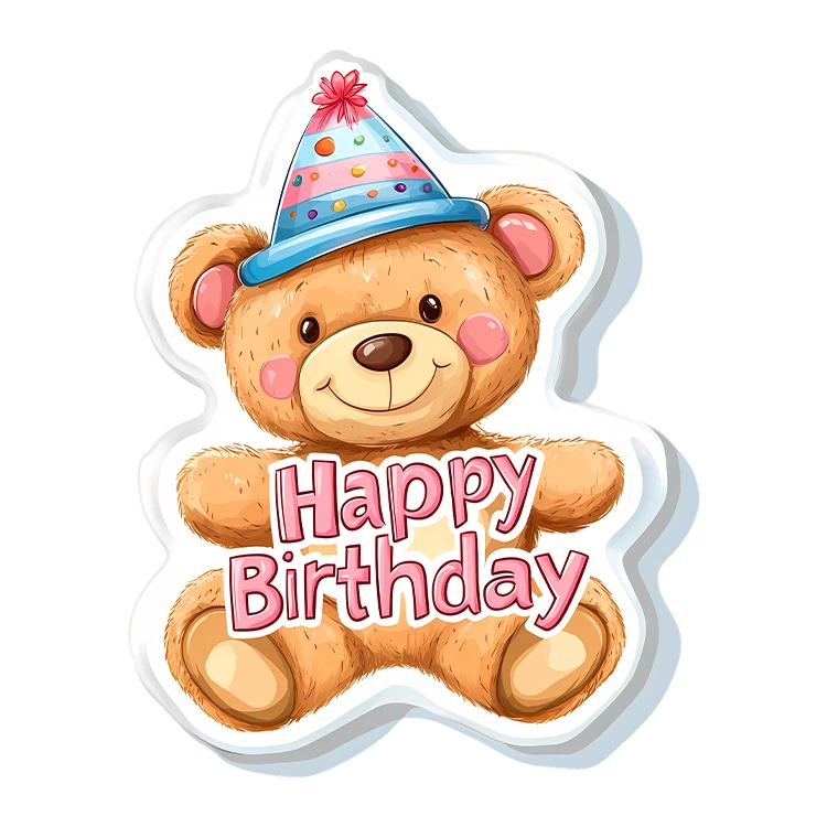 استیکر پارچه و لباس پاد آفرین مدل تولدت مبارک کد S5976