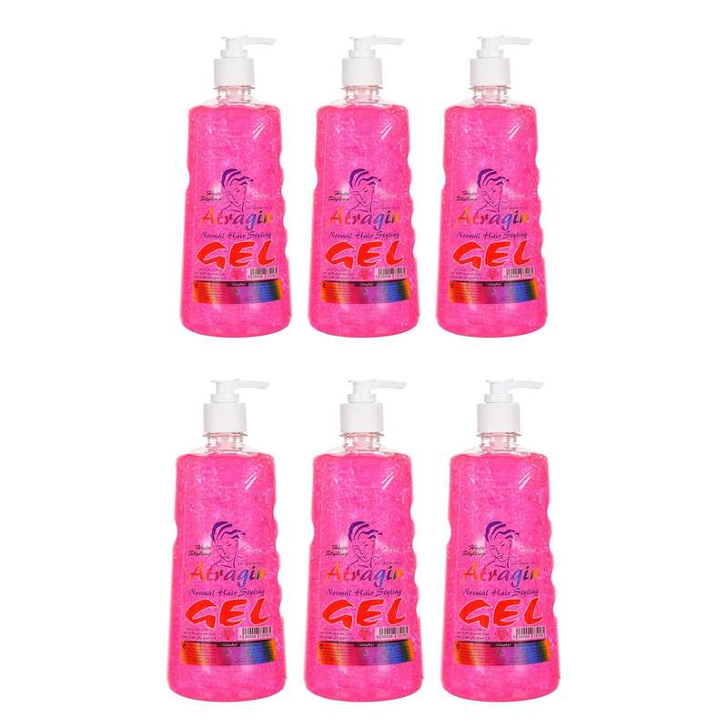 ژل حالت دهنده مو عطرآگین مدل HARD حجم 750 میلی لیتر مجموعه 6 عددی ژل حالت دهنده مو عطرآگین مدل HARD حجم 750 میلی لیتر مجموعه 6 عددی