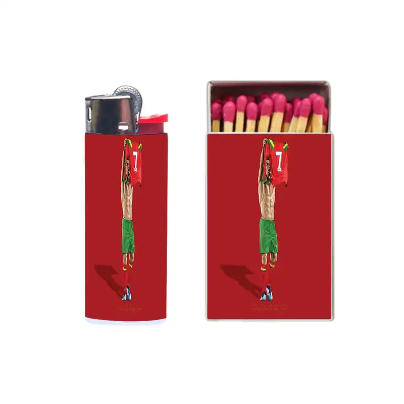 فندک مدل رونالدو کد 355 به همراه کبریت