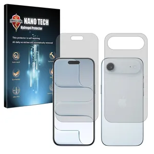 Nano tech Tough model transparent screen protector suitable for Apple iPhone Air mobile phone along with the back protector