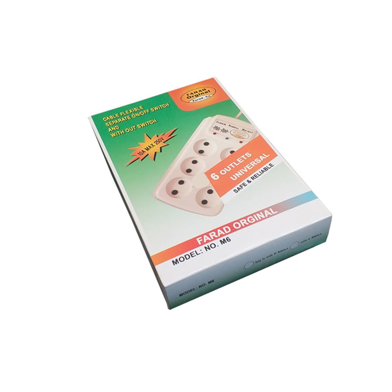 محافظ ولتاژ برق فاراد مدل سیار 6port 2m