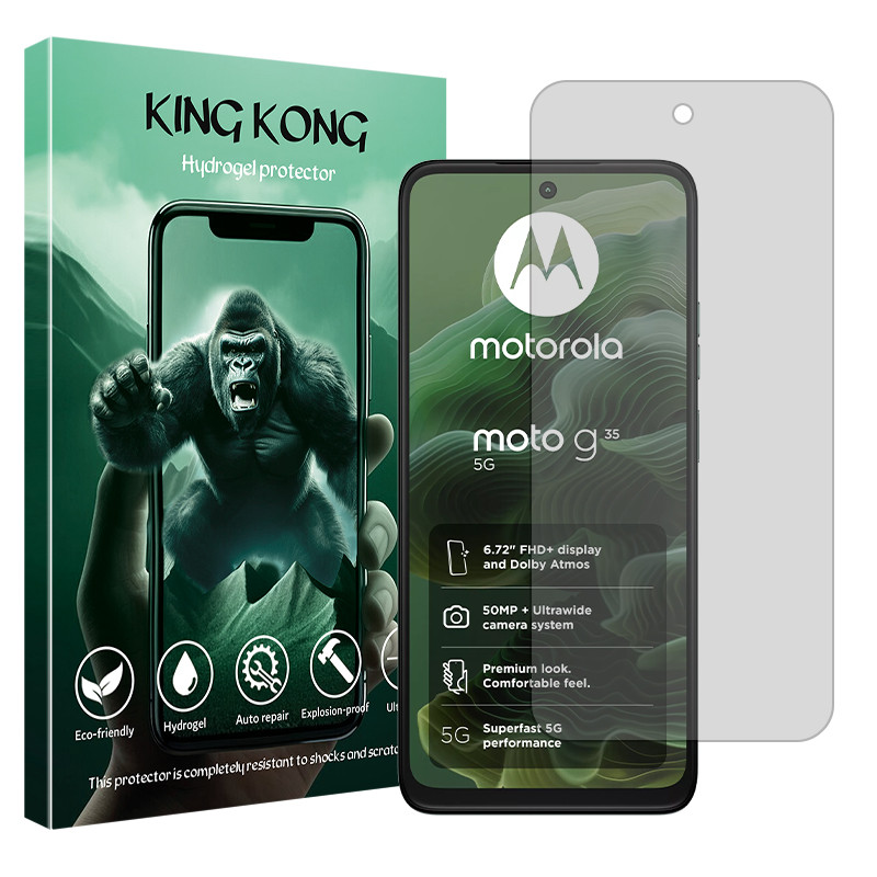 محافظ صفحه نمایش مات کینگ کونگ مدل Tough مناسب برای گوشی موبایل موتورولا Moto G35