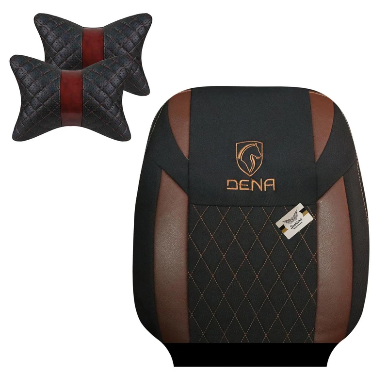 روکش صندلی خودرو سوشیانت مدل A-60 مناسب برای دنا به همراه پشت گردنی