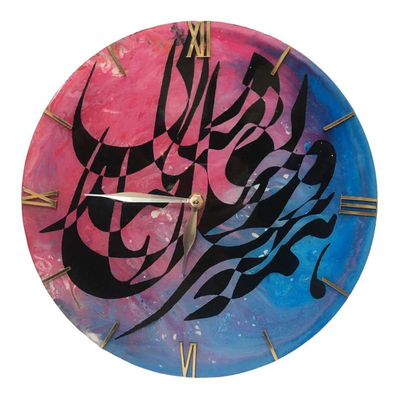 ساعت دیواری مدل رزین کد 012