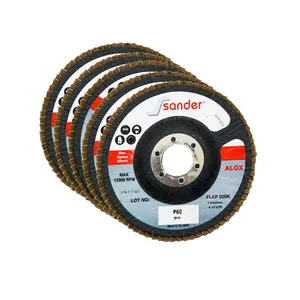 سنباده فلاپ دیسک ساندر مدل RO - 6 مجموعه پنج عددی 