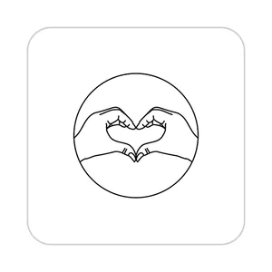 زیر لیوانی کاکتی طرح عاشقانه مدل mp38207