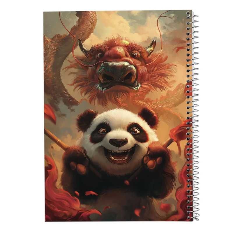 دفتر نت موسیقی 50 برگ مدوپد مدل حیوانات جنگجو کد DF14825