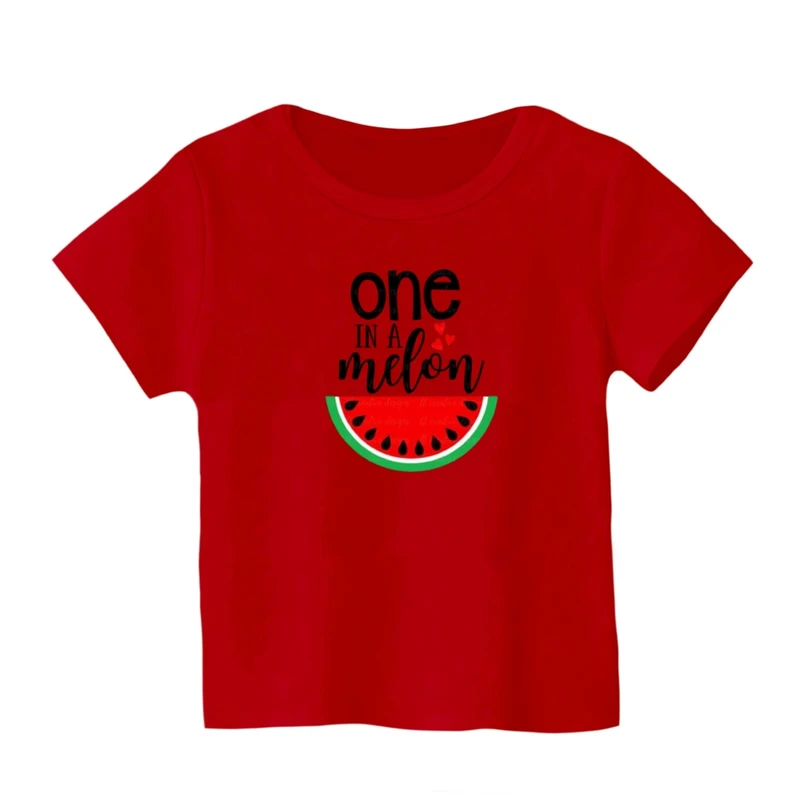 تی شرت آستین کوتاه بچگانه مدل هندوانه یلدایی کد 35