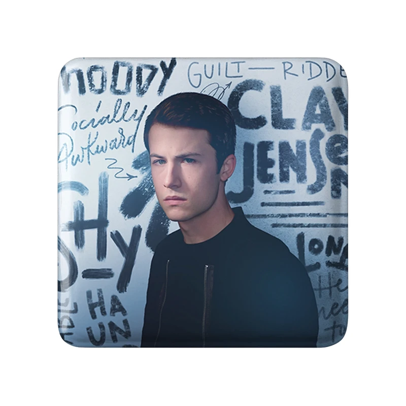 مگنت خندالو طرح کلی جانسن 13دلیل برای اینکه Reasons Why13  مدل مربعی کد 20322