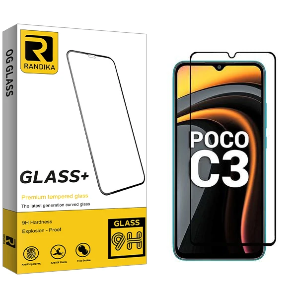 محافظ صفحه نمایش راندیکا مدل RK مناسب برای گوشی موبایل شیائومی Poco C3