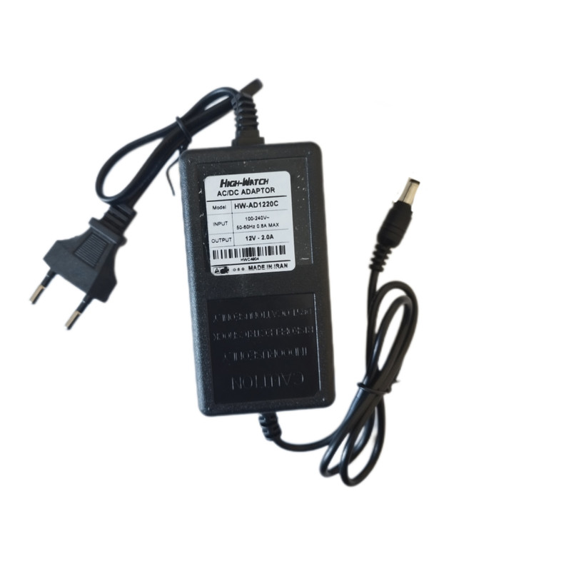 آداپتور 12 ولت 2 آمپر های واچ مدل 122 آداپتور 12 ولت 2 آمپر های واچ مدل 122