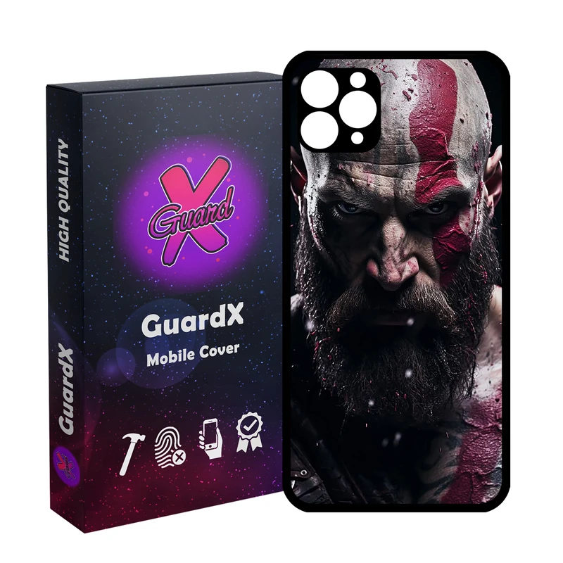 کاور گارد ایکس طرح God of War مدل Glass10737 مناسب برای گوشی موبایل اپل iPhone 11 Pro Max
