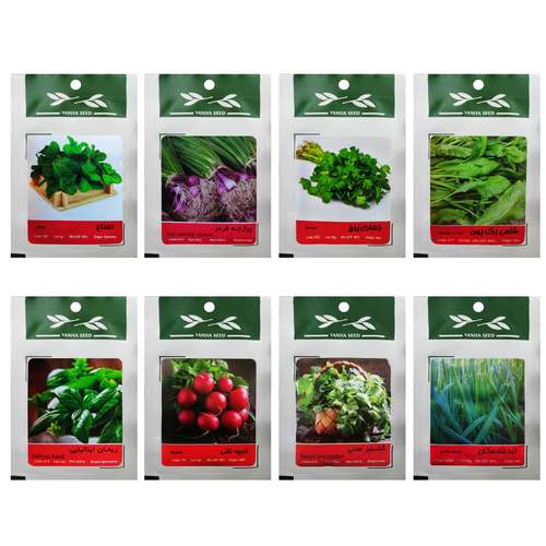بذر سبزی خوراکی وانیا سید مدل S2 مجموعه 8 عددی 