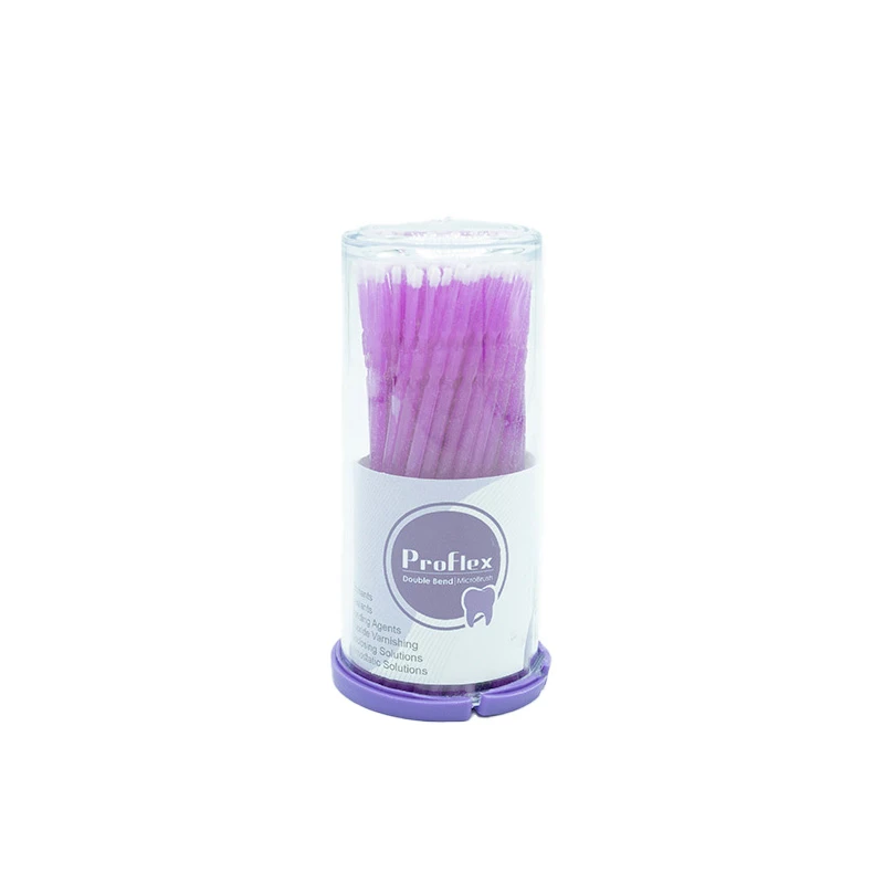 میکروبراش دندانپزشکی پروفلکس مدل 006 کد s بسته 100 عددی