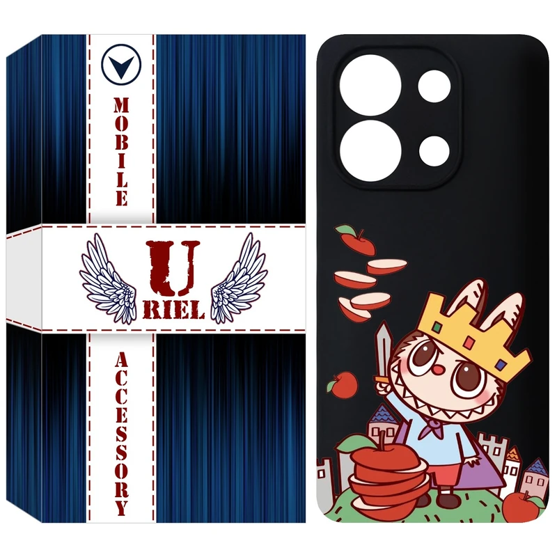 کاور یوریل مدل KSH کد 115 طرح عروسک لبوبو مناسب برای گوشی موبایل شیائومی Redmi Note 13 4G