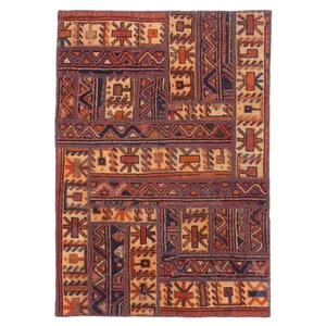 کلاژ فرش دستباف یک و نیم متری مدل شیراز کد 12731