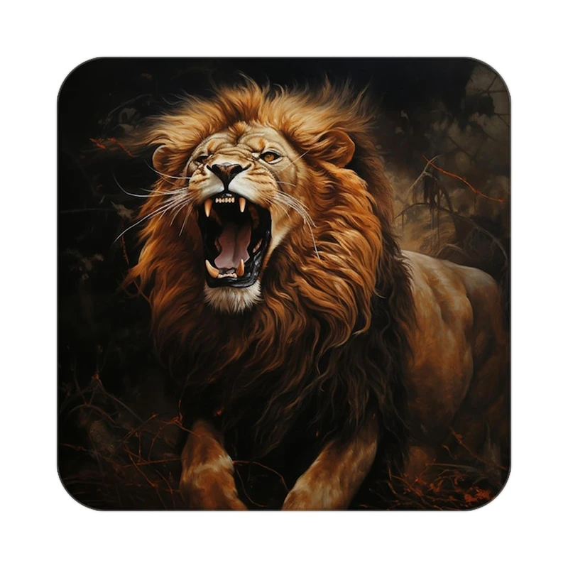 زیر لیوانی کاکتی طرح شیر مدل mp23503