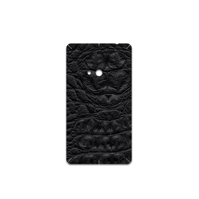 برچسب پوششی ماهوت مدل Black-Crocodile-Leather مناسب برای گوشی موبایل نوکیا Lumia 625