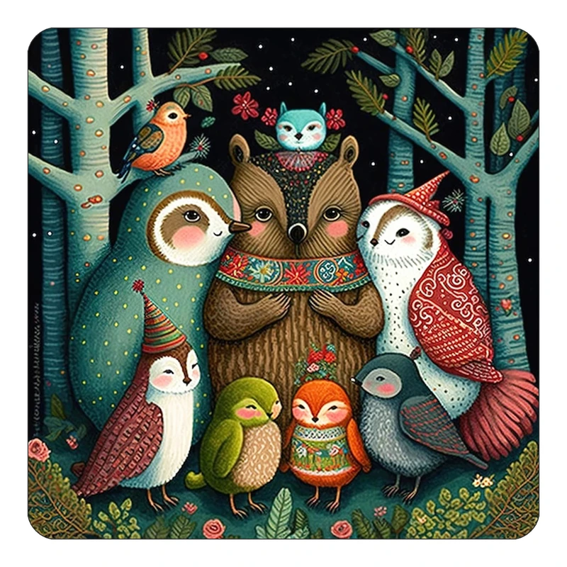 مگنت کاکتی طرح حیوانات رنگی مدل mp26414