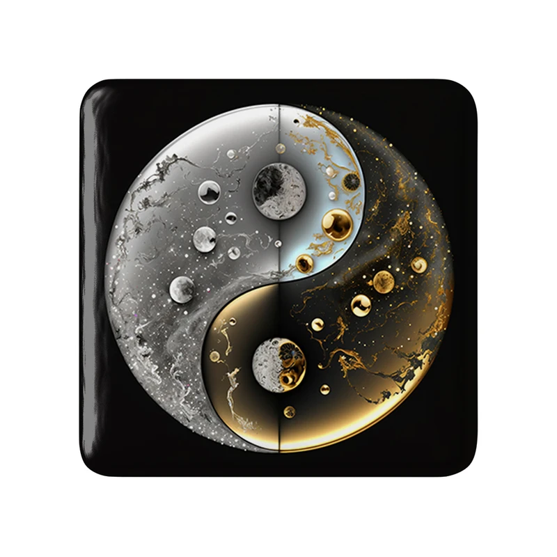 پیکسل خندالو طرح یین و یانگ مدل مربعی کد 30519