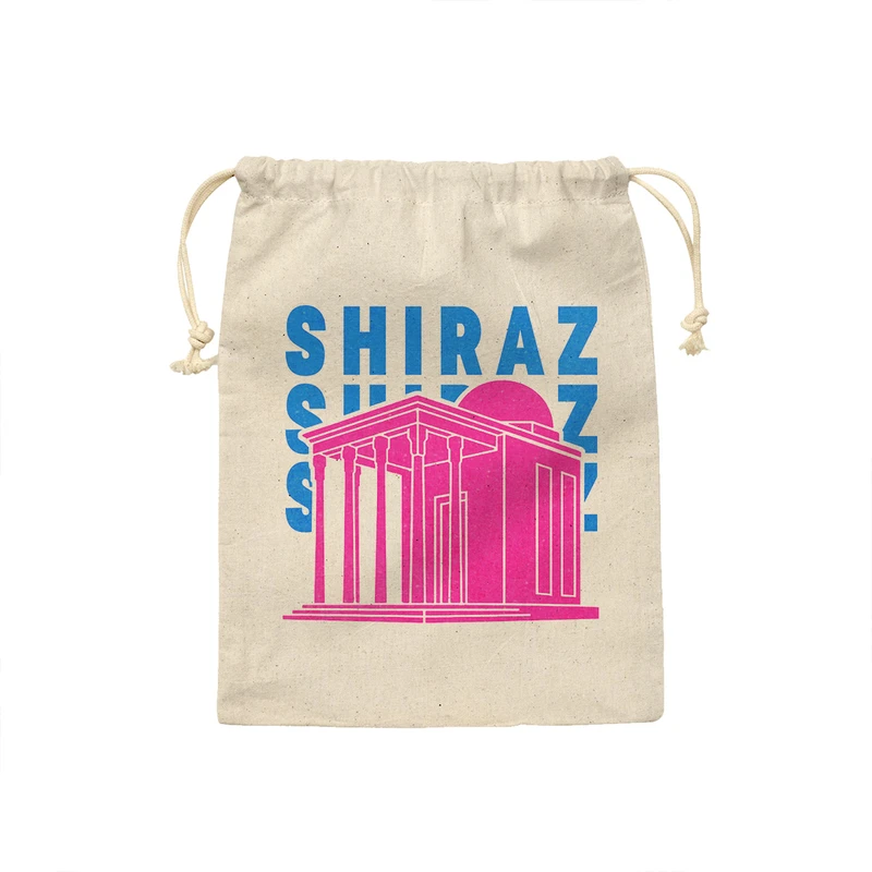 کیسه نان و سبزی ترمه طراحان ایده مدل نماد سعدیه شیراز کد map0021 - S سایز 19x19 سانتی متر