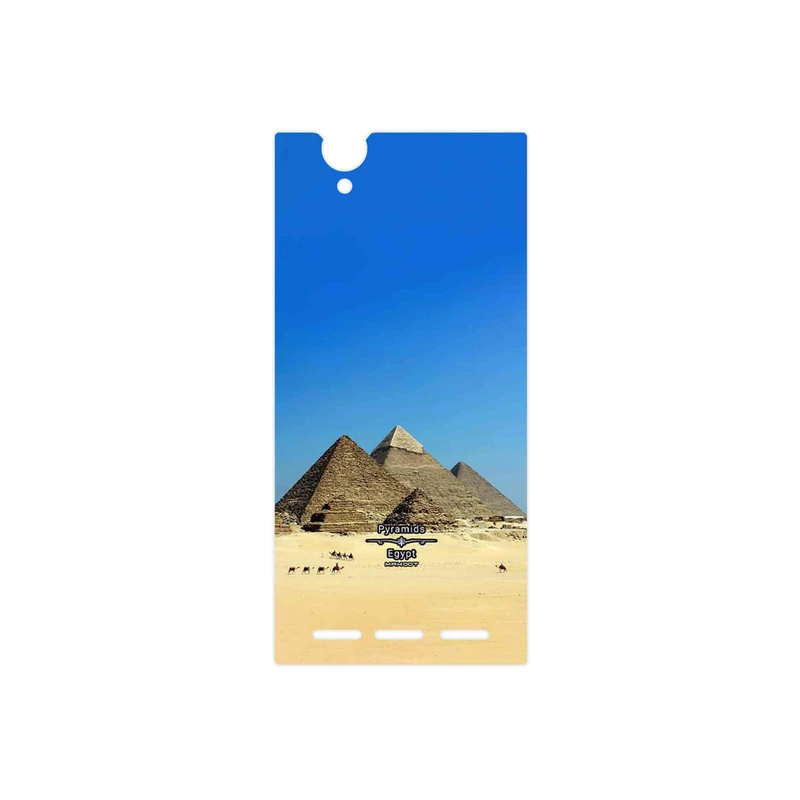برچسب پوششی ماهوت مدل Pyramids of Egypt مناسب برای گوشی موبایل سونی Xperia T2 Ultra